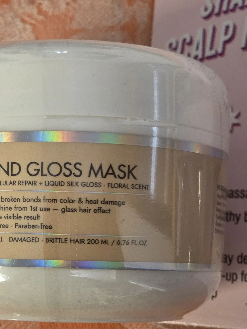 Maybe Paris Bond Gloss Hair Mask & Shampoo Scalp Massager 2 Pc Sealed $65 Value